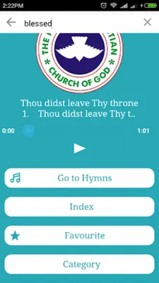 THE REDEEMED HYMNAL android App screenshot 1